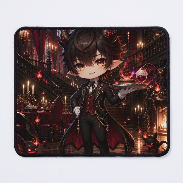 Item preview, CuteDemon Butler Victorian Gothic Art Print designed and sold by sigmaartstudio.