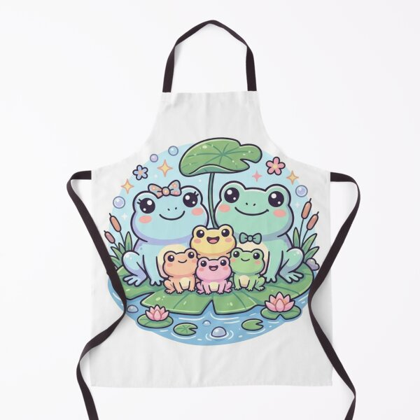 Item preview, Frog Family – Cute Cartoon Frog Adventure & Cozy Nature Design Pastel designed and sold by ArtsyExplorer.