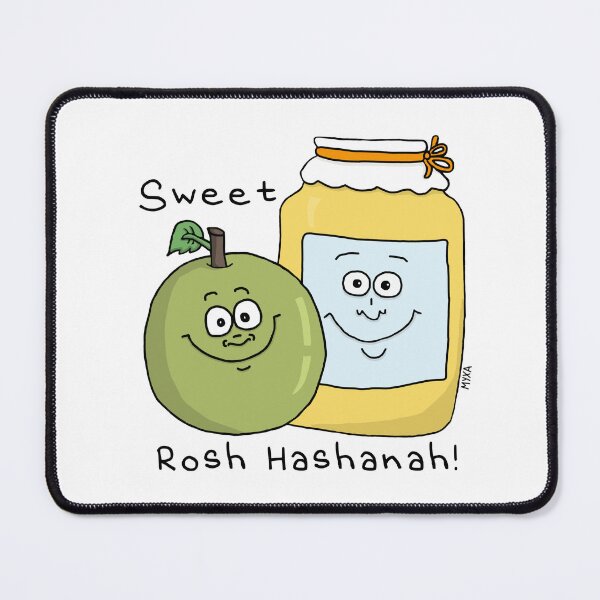 Item preview, Sweet Rosh Hashanah – Cute Apple and Honey Jar Jewish New Year designed and sold by MyxaART.
