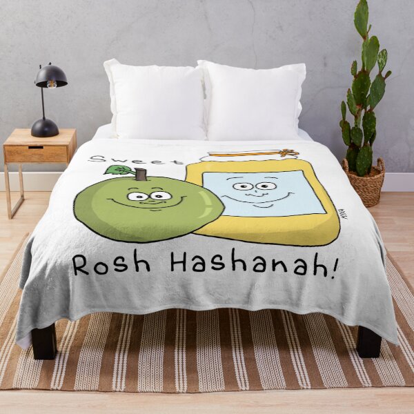 Item preview, Sweet Rosh Hashanah – Cute Apple and Honey Jar Jewish New Year designed and sold by MyxaART.