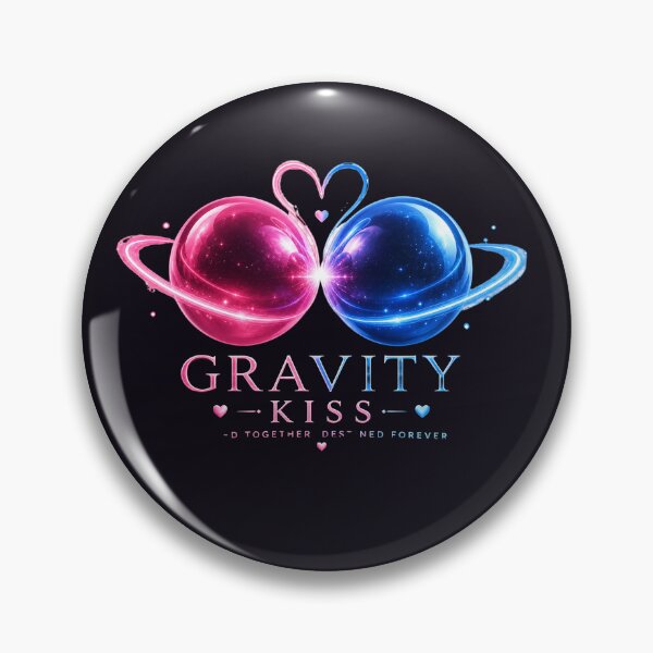 Item preview, Gravity Kiss – Cosmic Attraction Love Design, Romantic Celestial Connection Illustration for Couples designed and sold by JagrDesigns.