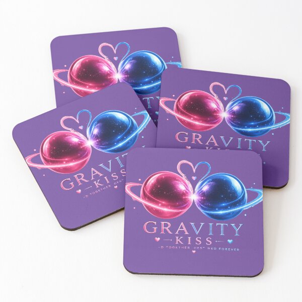 Item preview, Gravity Kiss – Cosmic Attraction Love Design, Romantic Celestial Connection Illustration for Couples designed and sold by JagrDesigns.