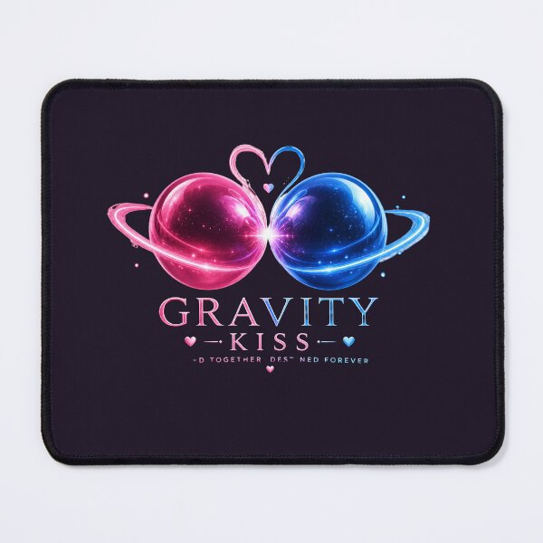 Item preview, Gravity Kiss – Cosmic Attraction Love Design, Romantic Celestial Connection Illustration for Couples designed and sold by JagrDesigns.