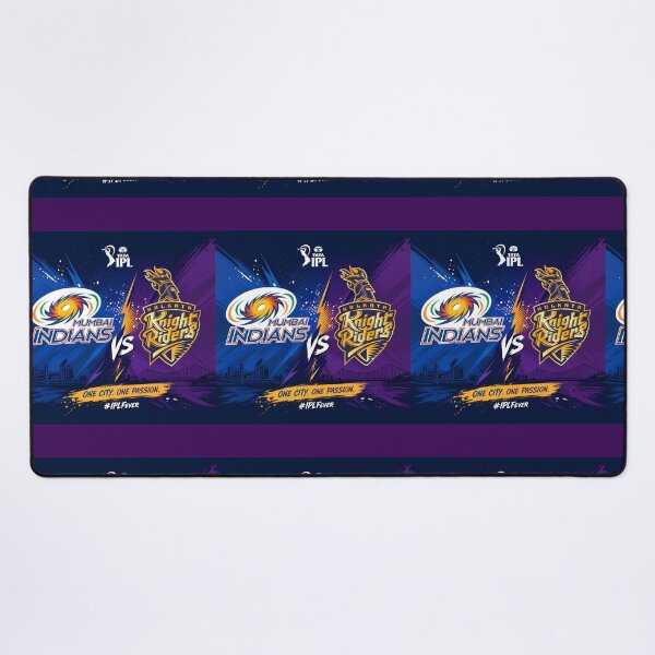 Item preview, Mumbai Indians vs Kolkata Knight Riders – IPL Fever Rivalry Tee designed and sold by Crick-Art.