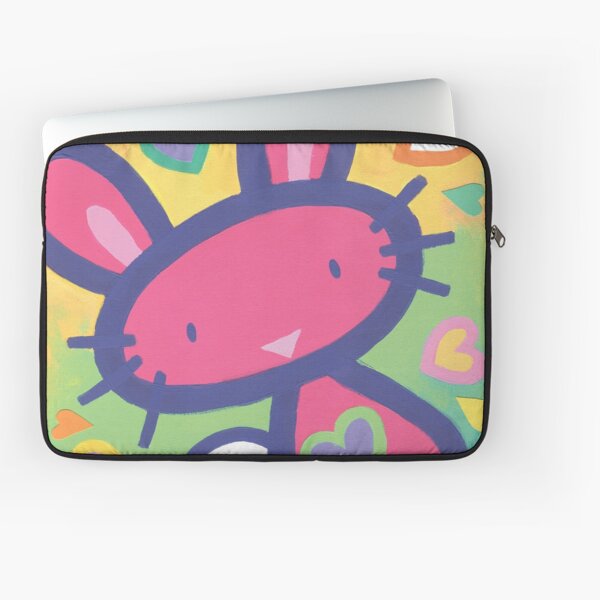 Raspberry Love Bunny Laptop Sleeve