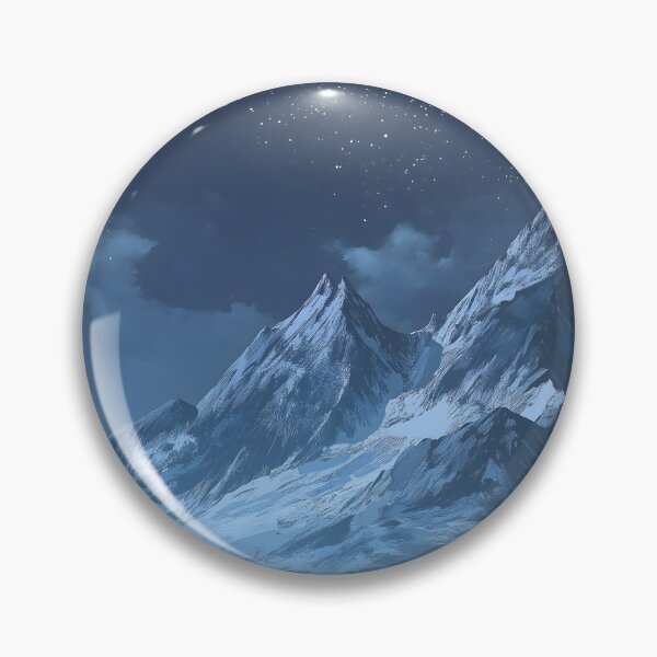 Item preview, Dragon Mountains Snowy Peakes At Starry Night designed and sold by GrinGalore.