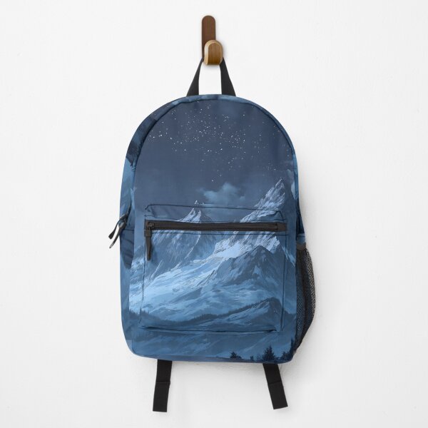 Item preview, Dragon Mountains Snowy Peakes At Starry Night designed and sold by GrinGalore.