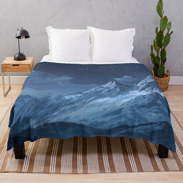 Item preview, Dragon Mountains Snowy Peakes At Starry Night designed and sold by GrinGalore.
