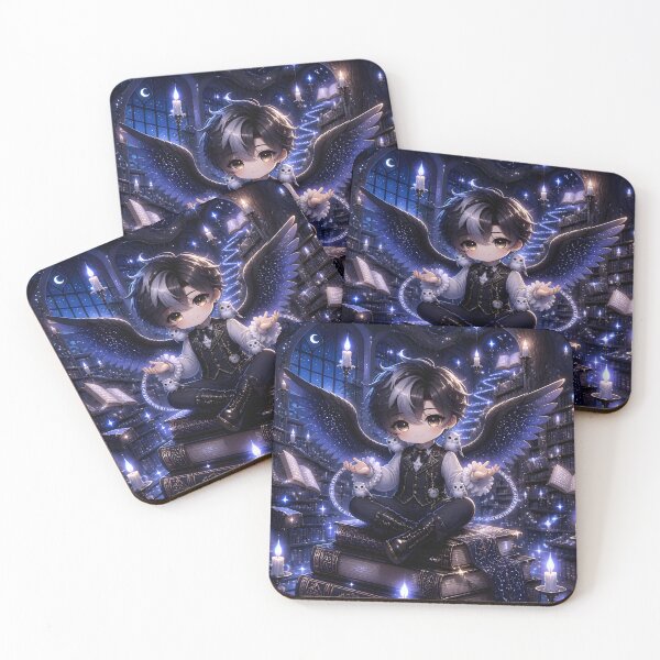 Item preview, Gothic Angel of the Midnight Library designed and sold by sigmaartstudio.