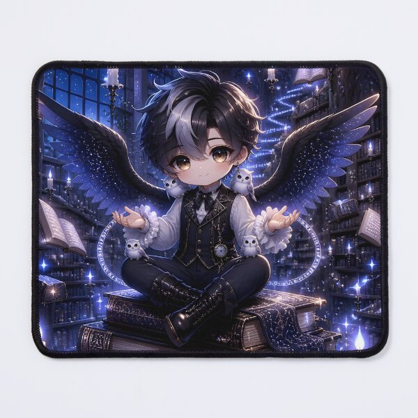 Item preview, Gothic Angel of the Midnight Library designed and sold by sigmaartstudio.
