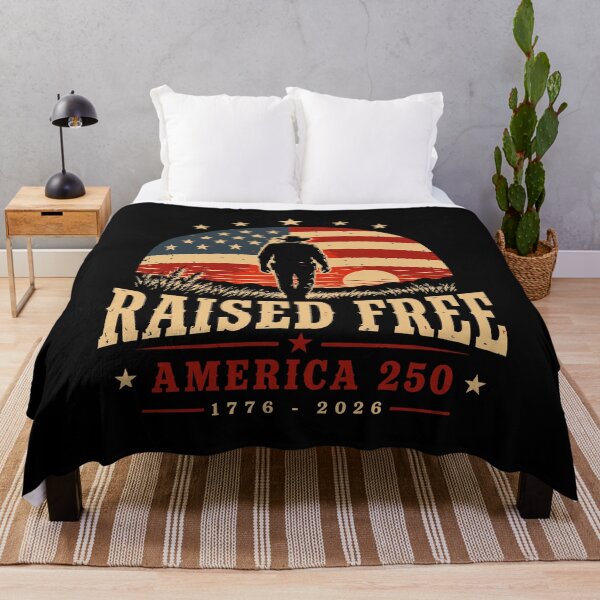 Artikelvorschau, Raised Free America 250 Patriotic Cowboy Shirt USA Anniversary entworfen und verkauft von w1ckerman.