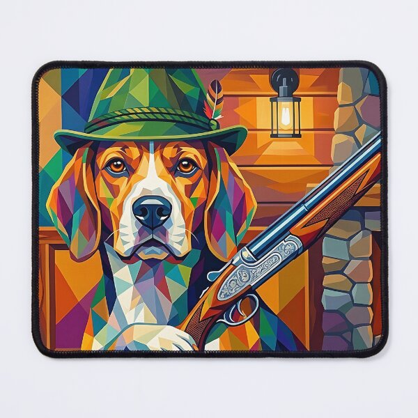 Item preview, Beagle hunting dog pop art portrait designed and sold by Pfotenfaden.