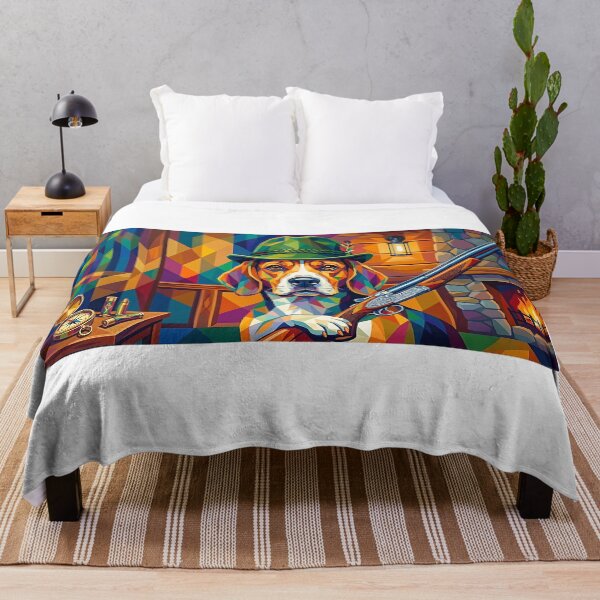 Item preview, Beagle hunting dog pop art portrait designed and sold by Pfotenfaden.