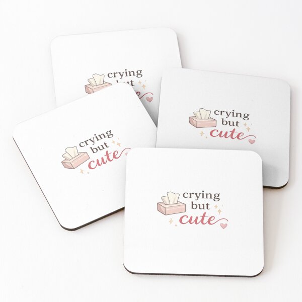 Item preview, Crying But Cute | Sad Girl Aesthetic Minimal Quote Design designed and sold by AeraArts.