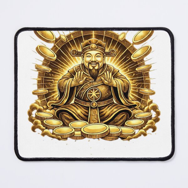 Item preview, Golden God of Wealth Luxury Caishen Fortune Deity T-Shirt designed and sold by 无限丰富.