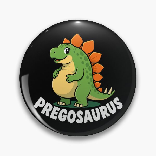 Item preview, Expecting Mother Pregosaurus Dinosaur Funny Pregnancy Gear designed and sold by DynamicDesign.