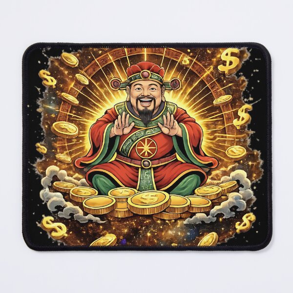 Item preview, God of Wealth Dollar Signs Caishen Money Energy T-Shirt designed and sold by 无限丰富.