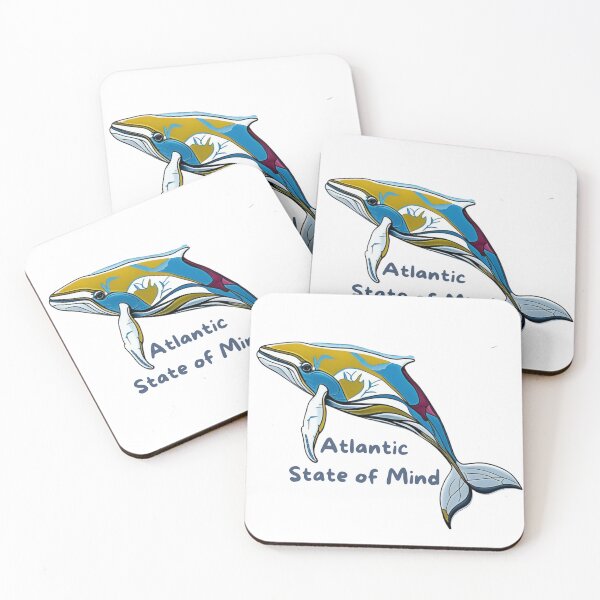 Item preview, Atlantic State of Mind — Whale Art Ocean Illustration | Coastal Summer designed and sold by lapinu.