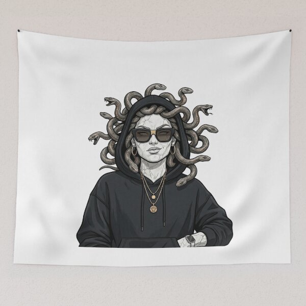Item preview, Modern Medusa Streetwear Statue Graphic designed and sold by InfiniteOrbit.