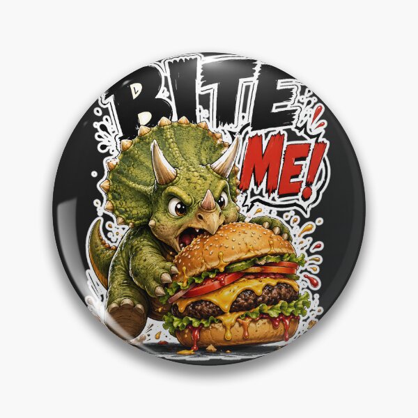 Item preview, Bite Me Dino Burger designed and sold by Fab-Haven.