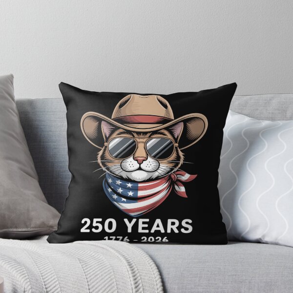 Aperçu de l'œuvre Drapeau américain 250e anniversaire USA Cat 4 juillet créée et vendue par TyraYoung.