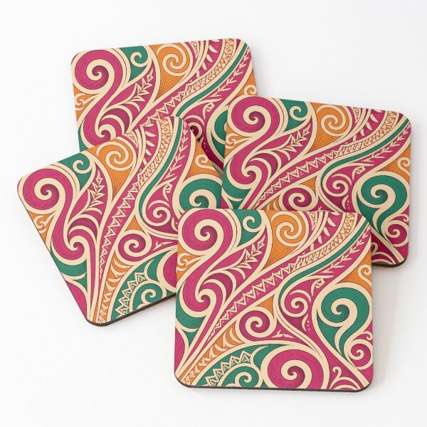 Item preview, New Zealand Māori Paua Pattern Koru Design 906 designed and sold by GrinGalore.