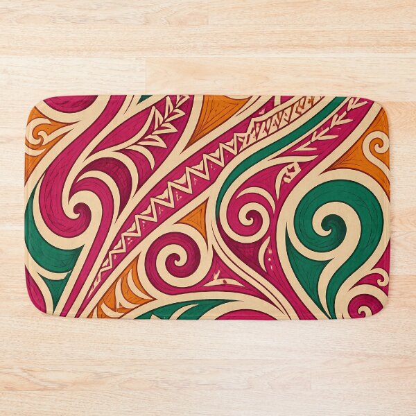 Item preview, New Zealand Māori Paua Pattern Koru Design 906 designed and sold by GrinGalore.