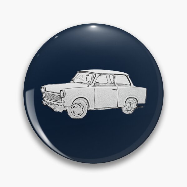 Item preview, Trabant "Trabbi" classic car monochrome designed and sold by soitwouldseem.