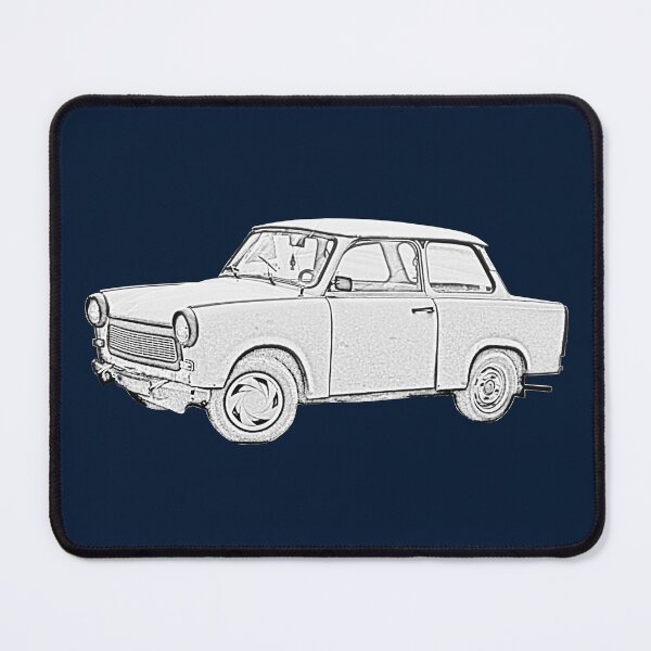 Item preview, Trabant "Trabbi" classic car monochrome designed and sold by soitwouldseem.
