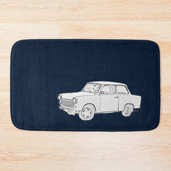 Item preview, Trabant "Trabbi" classic car monochrome designed and sold by soitwouldseem.