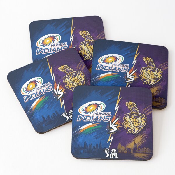 Item preview, Mumbai Indians vs KKR IPL Cricket T-Shirt designed and sold by Crick-Art.
