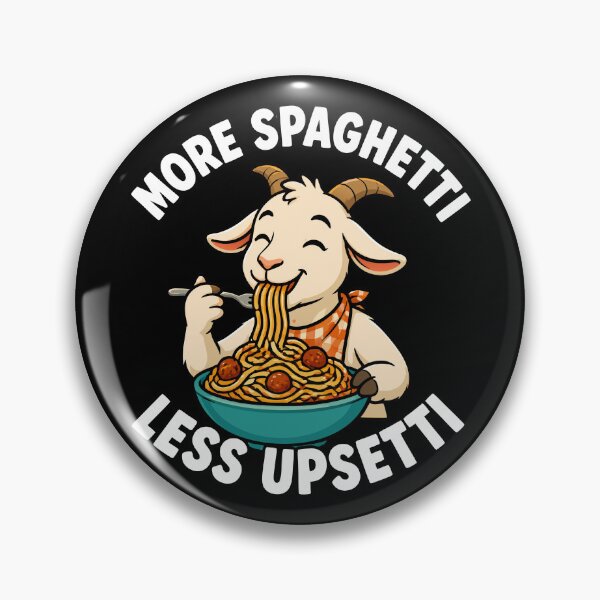 Item preview, More Spaghetti Less Upsetti Goat Funny Kids Spaghetti Gear designed and sold by DynamicDesign.