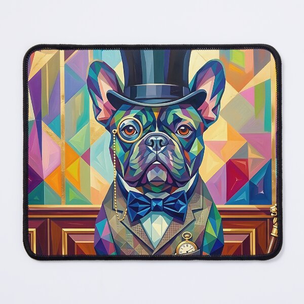 Item preview, French Bulldog Gentleman Pop Art designed and sold by Pfotenfaden.