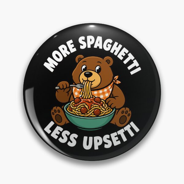 Item preview, More Spaghetti Less Upsetti Bear Funny Kids Spaghetti Gear designed and sold by DynamicDesign.