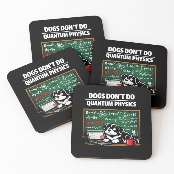 Item preview, Dogs Don’t Do Quantum Physics – Absurd Funny Dog Minimalist T‑Shirt designed and sold by Timeless Junction.