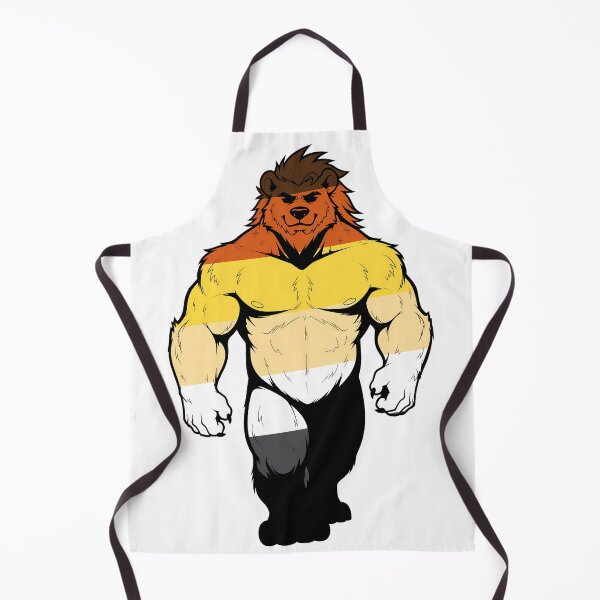 Item preview, Muscular Furry Bara Bear Pride Logo designed and sold by BlueBullBazaar.