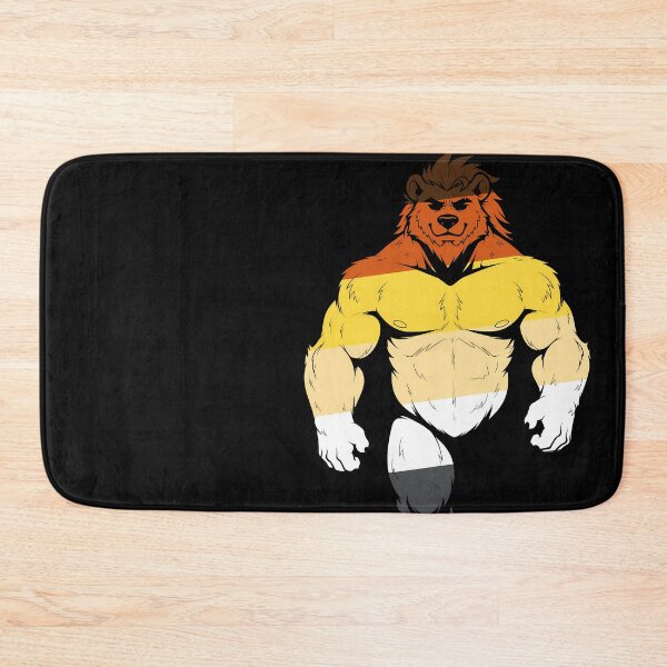 Item preview, Muscular Furry Bara Bear Pride Logo designed and sold by BlueBullBazaar.
