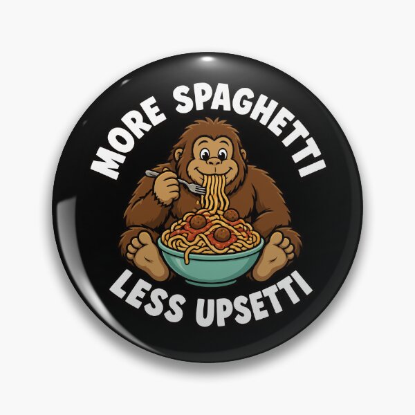 Item preview, More Spaghetti Less Upsetti Bigfoot Funny Kids Spaghetti Gear designed and sold by DynamicDesign.