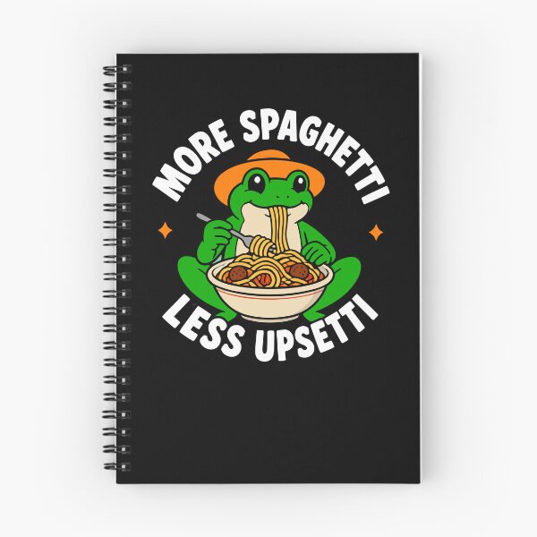 Item preview, More Spaghetti Less Upsetti Frog Funny Kids Spaghetti Gear designed and sold by DynamicDesign.