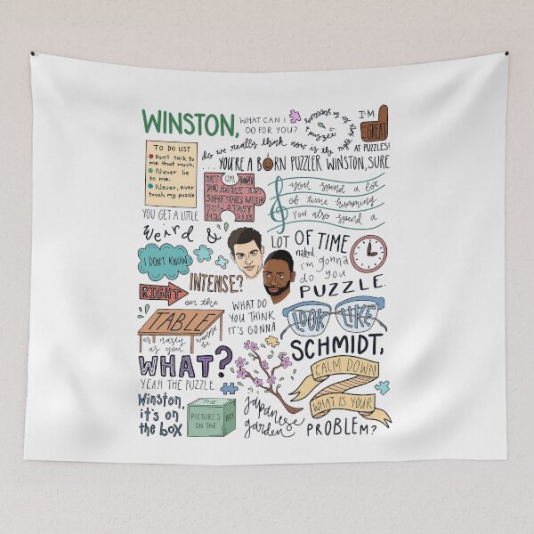 Item preview, Schmidt New Girl Quotes  designed and sold by EdificaturasArt.