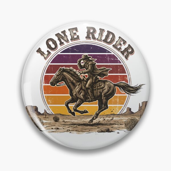 Item preview, Retro Lone Rider Cowboy Sunset — Vintage 70s Western Horseback Graphic designed and sold by InfiniteOrbit.