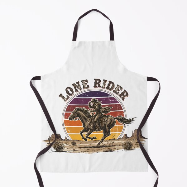 Item preview, Retro Lone Rider Cowboy Sunset — Vintage 70s Western Horseback Graphic designed and sold by InfiniteOrbit.