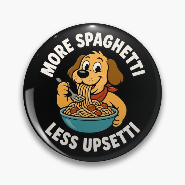 Item preview, More Spaghetti Less Upsetti Dog Funny Kids Spaghetti Gear designed and sold by DynamicDesign.