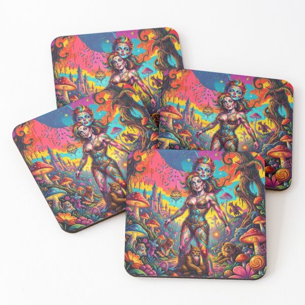 Item preview, Dual Spirit Forest – Pop Art Vision between Warhol Inspiration and Surreal Nature Magic designed and sold by FotoworldEdel.