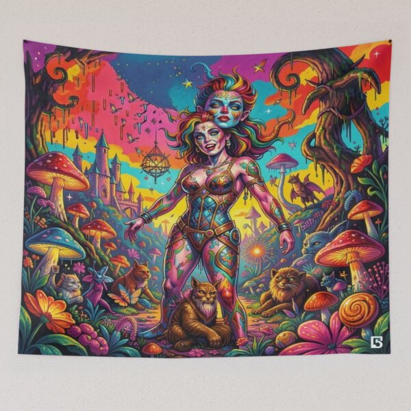 Item preview, Dual Spirit Forest – Pop Art Vision between Warhol Inspiration and Surreal Nature Magic designed and sold by FotoworldEdel.