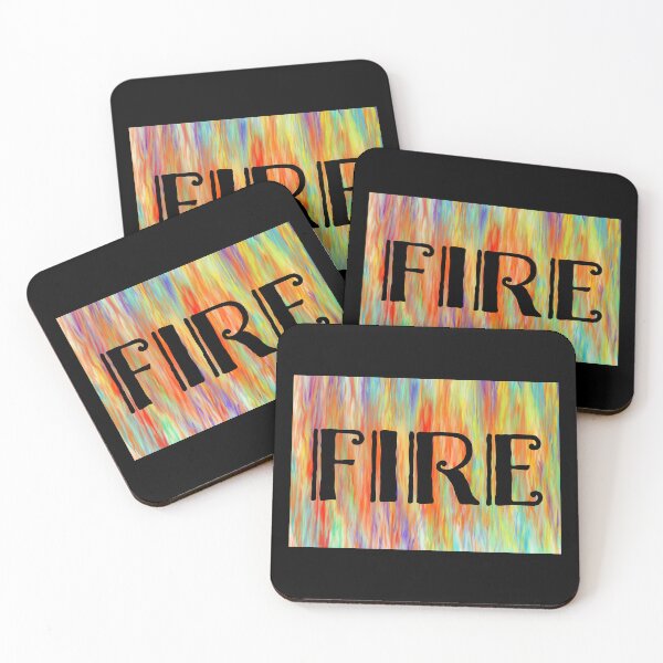 Item preview, Abstract Fire - Bold Typography Design designed and sold by justcoolretail.