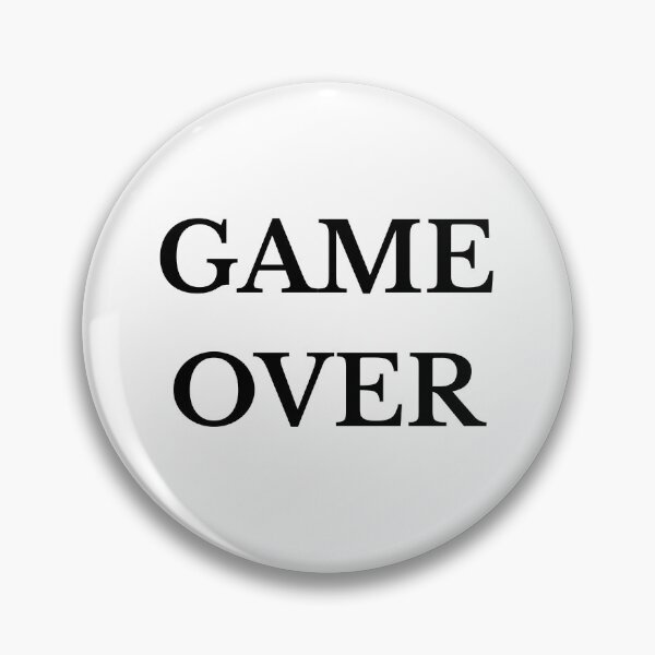Item preview, Minimalist Game Over Letters for Gamers designed and sold by divinaimpresion.
