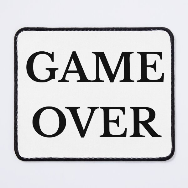 Item preview, Minimalist Game Over Letters for Gamers designed and sold by divinaimpresion.