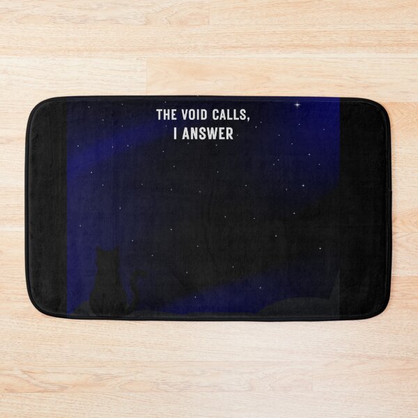 Item preview, The Void Calls, I Answer – Black Cat Night Sky Design designed and sold by MuggsandMabel.