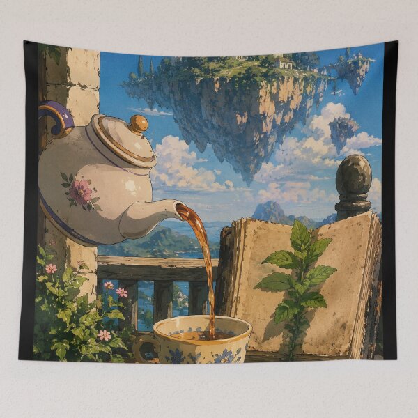 Item preview, Wizard’s Tea Break - Cozy Fantasy Anime Aesthetic designed and sold by bapupa.